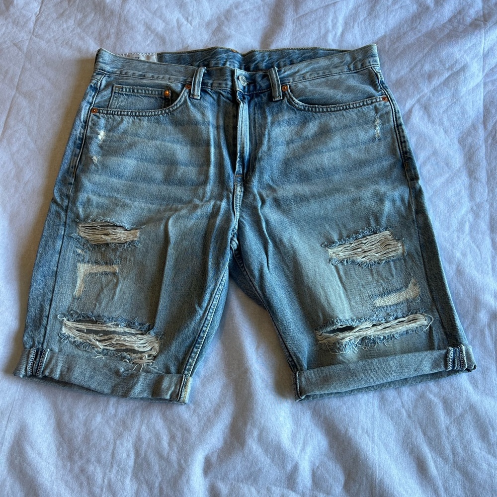 H&M Jean Shorts Size 34 Slim Fit Mens